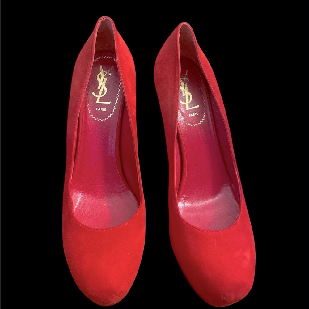 Yves Saint Laurent Vibrant Red Heels